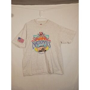 Vintage Anvil StreetRod Nationals Columbus‎ Ohio T-Shirt Single Stitch NSRA